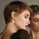 thumbnail image 5 of Ruyi Bloqueo Pendientes Mujer Pendientes Colgante de ópalo Pendientes de moda tendencia, 5 of 8