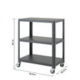 thumbnail image 5 of Trinity  Metal Utility Cart 30x18x36 Grey, 5 of 5