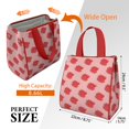 thumbnail image 3 of Pioneer Flower Floral Print Pattern Insulated Lunch Bag for Women & Adults,Large Portable Soft Cooler Lunch Bag,Thermal Food Storage Tote with Pearl Cotton,8.66L,8.75x5.75x9.5 Inch, 3 of 6