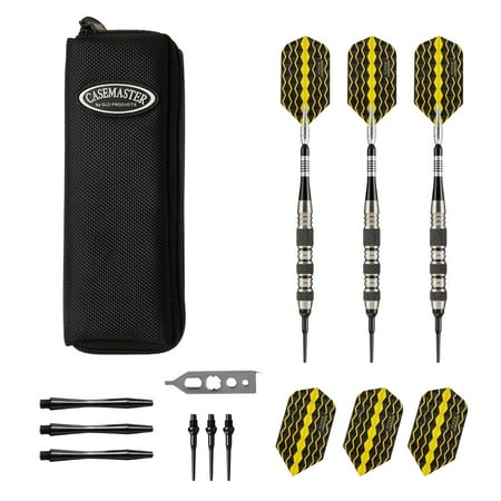Viper Fan - Viper The Freak Soft Tip Darts Knurled and Shark Fin Barrel 18 Grams and Casemaster Salvo Black Nylon Dart Case