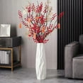 thumbnail image 5 of Floor Vase,  24 Inches Tall Ceramic White Large Decorative Vases for Modern Home Decor, Living Room, Minimalist Style Flower Vase for Pampas Grass, Flowers, Twigs, Office, Bedroom Décor, 5 of 5