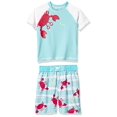 thumbnail image 2 of Boys Two-Piece Printed Rashguard Sets, Blue, 12M, 2 of 3