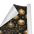 thumbnail image 2 of Christmas Wrapping Paper | Premium Holiday Gift Wrap | Gold Ornaments 58" x 23" (1–5 Rolls) - 1 Roll, 2 of 5