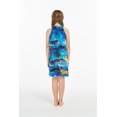 thumbnail image 4 of Girl Hawaiian Round Neck with Ruffle Dress in Blue Sunset Size 6, 4 of 4