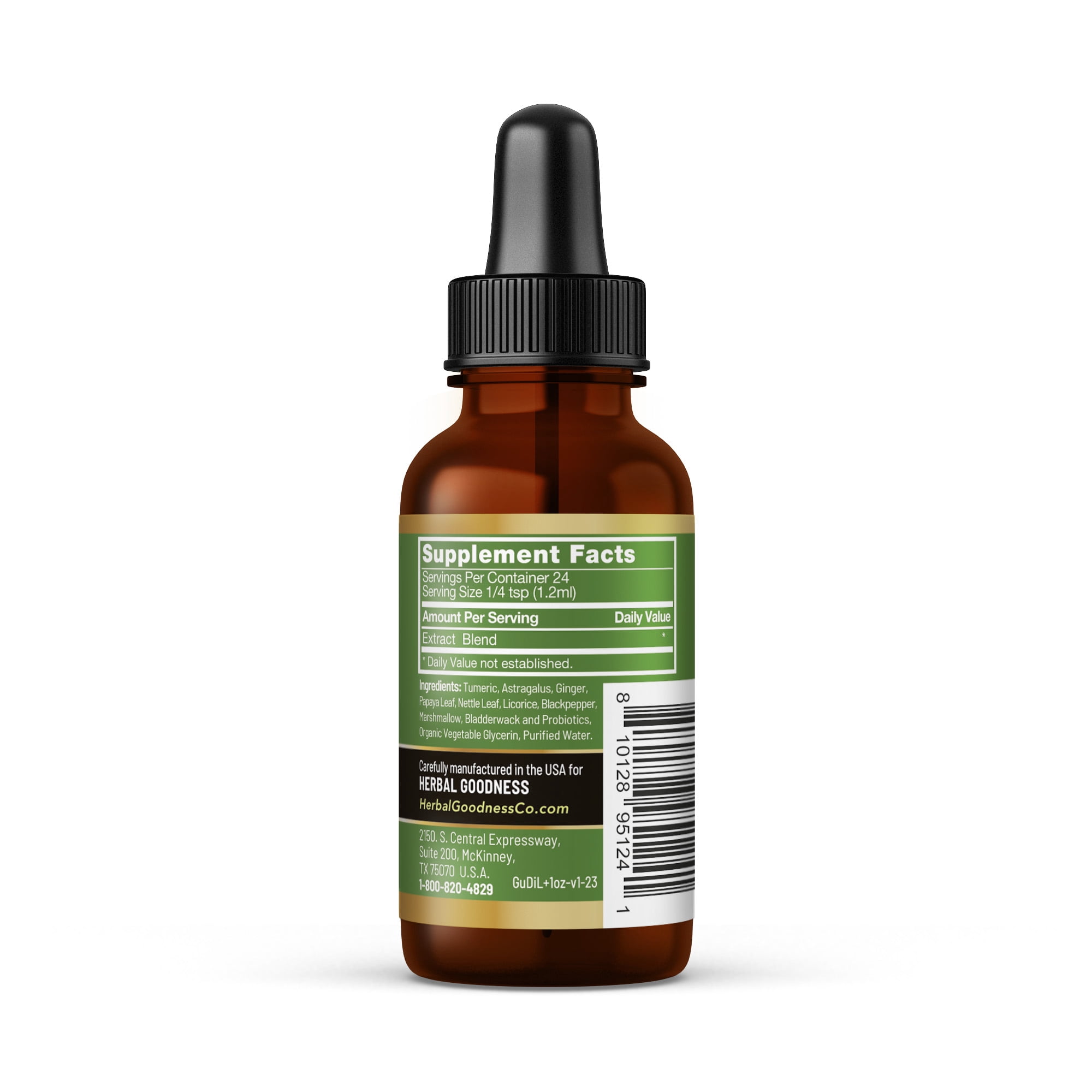Gut Digest Plus, Gut Health, Colon Cleanse & Digestive Health Enzymes, Turmeric, Astragalus Root, 1oz, Herbal Goodness