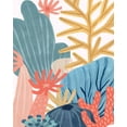 thumbnail image 2 of Vess, June Erica 15x18 Black Ornate Wood Framed with Double Matting Museum Art Print Titled - Paper Reef I, 2 of 4