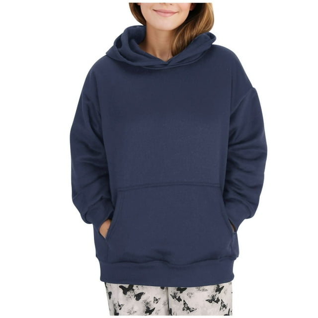 Timegard Oversized Hoodies for Women Drop Shoulder Sweatshirts Loose Comfy Pullover with Pockets Fall Winter