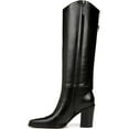 thumbnail image 3 of Franco Sarto Women's A-Jasmine Black Leather Knee High Boots 6M, 3 of 5