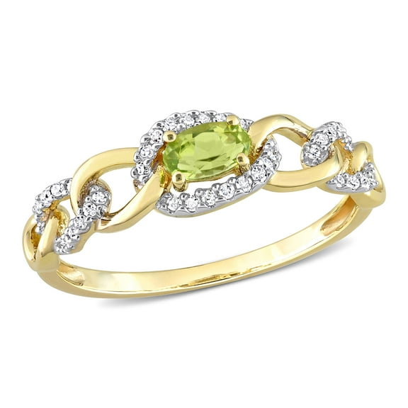 Everly Women's Peridot 10k Yellow Gold Ring