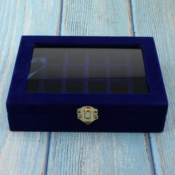 Estuche de para pendientes, organizador de collares, caja de almacenamiento , color Hugo Vitrina de joyería