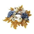 thumbnail image 3 of Corona Rústica Con Forma De Anillo Para Velas, Ideal Para Festivales, Comedores Y El Hogar., 3 of 9