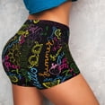thumbnail image 3 of KLL Color Summer Pattern Workout Shorts for Women Scrunch Short Gym Yoga Running Sport Active Exercise Fitness Shorts, 3 of 8