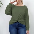 thumbnail image 6 of Plus Size Tops for Women Trendy Round Neck Long Sleeve T Shirts Casual Loose Comfy Ladies Going out Blouse Tees, 6 of 7