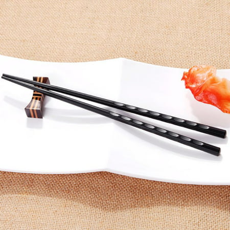 1 PCS Japanese Chopstick Durable Alloy Non-Slip Sushi Chop Sticks Chinese Gift Style:Octagonal water