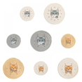 thumbnail image 6 of Round Braided Placemats Heat Resistant Stain Resistant Non Slip Washable Multi-Use Placemats Table Mats for Dining Tables, 6 of 6