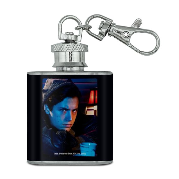Riverdale Jughead Character Stainless Steel 1oz Mini Flask Key Chain