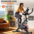 thumbnail image 5 of Primy Exercise Bike Indoor Stationary Cycling Bike for Home 300 Lbs Weight Capacity, 100 Resistance Home Cardio Leg Workout with LED Monitor Silent Belt Drive, 5 of 8