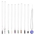 thumbnail image 1 of 10 piezas collares hexagonales cadena de cuello de cristal para mujeres colgantes colgantes colgantes, 1 of 6