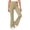 Khaki, variant on Teen Girls Flare Leggings Kids Mid Rise Yoga Bell Bottom Joggers Workout Trousers 5-15 Years