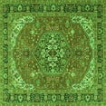 thumbnail image 1 of Ahgly Company Indoor Square Medallion Green Traditional Area Rugs, 8' Square, 1 of 1