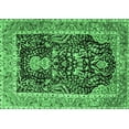 thumbnail image 1 of Ahgly Company Indoor Rectangle Animal Emerald Green Traditional Area Rugs, 2' x 3', 1 of 4
