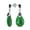 Green-Jade, variant on Womens Asian Style Good Fortune Marcasite Green Jade Dangle Gemstone Earrings Silver