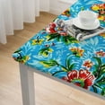 thumbnail image 4 of BANET Oilcloth Tablecloth - - Blue, Orange, Rectangle white, 4 of 7