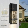 thumbnail image 3 of PARTPHONER Maykol Crystal Bubble Glass LED Wall Light, Dusk to Dawn Sensor, Warm White, 3 of 6