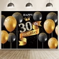 thumbnail image 4 of SUNOLIFE 10x8ft,Happy Birthday Backdrops Banner for Women 30th Birthday Party Photography Background, 4 of 4