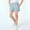 Light Blue, variant on Girls High Waist Loose Fit Sport Shorts, Elastic Drawstring Running Shorts with Pockets for Kids, Summer Cotton Yoga Shorts and Athletic Wear, Multi Color Available Light Blue 100