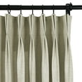 thumbnail image 2 of TWOPAGES Polyester Drapery 26 W X 96 L Inch French Pleat Light Filtering Textured Curtain for Kitchen, 1 Panel, Feather Gray, 2 of 4