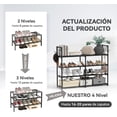 thumbnail image 3 of Organizador De Zapatero,Zapatero De 4 Niveles con Ganchos Multifuncionales para Zapateros Apilables para hasta 20 Pares,Zapatero Que Ahorra Espacio para Guardar Y Almacenar Zapatos, 3 of 8