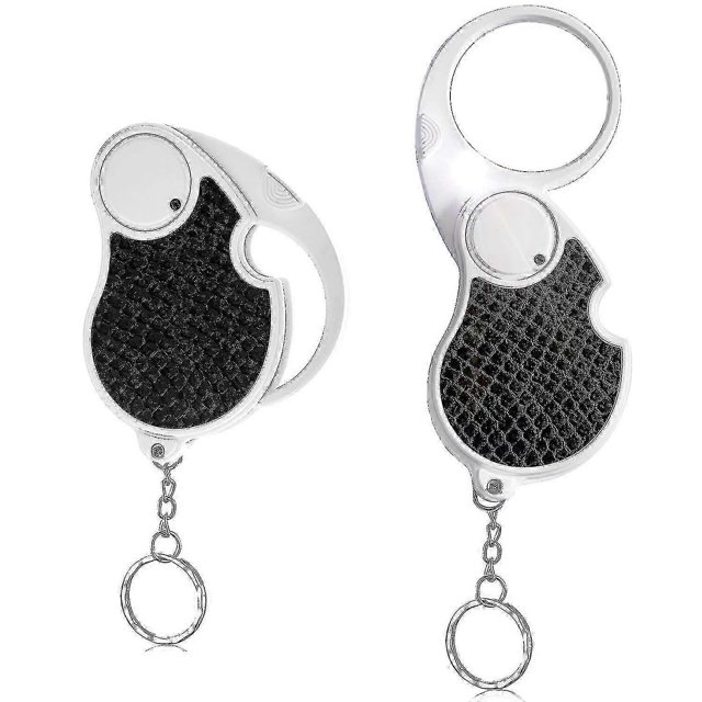 Lupa de bolsillo portátil con luz, mini lupa plegable iluminada para lectura, inspección, baja visión, lente abatible con tapa de batería (3 P