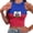 Blue, variant on Women's Crop Top - Summer Sleeveless Slim Fit Tank Vest for Beach Party Casual(Red/S)