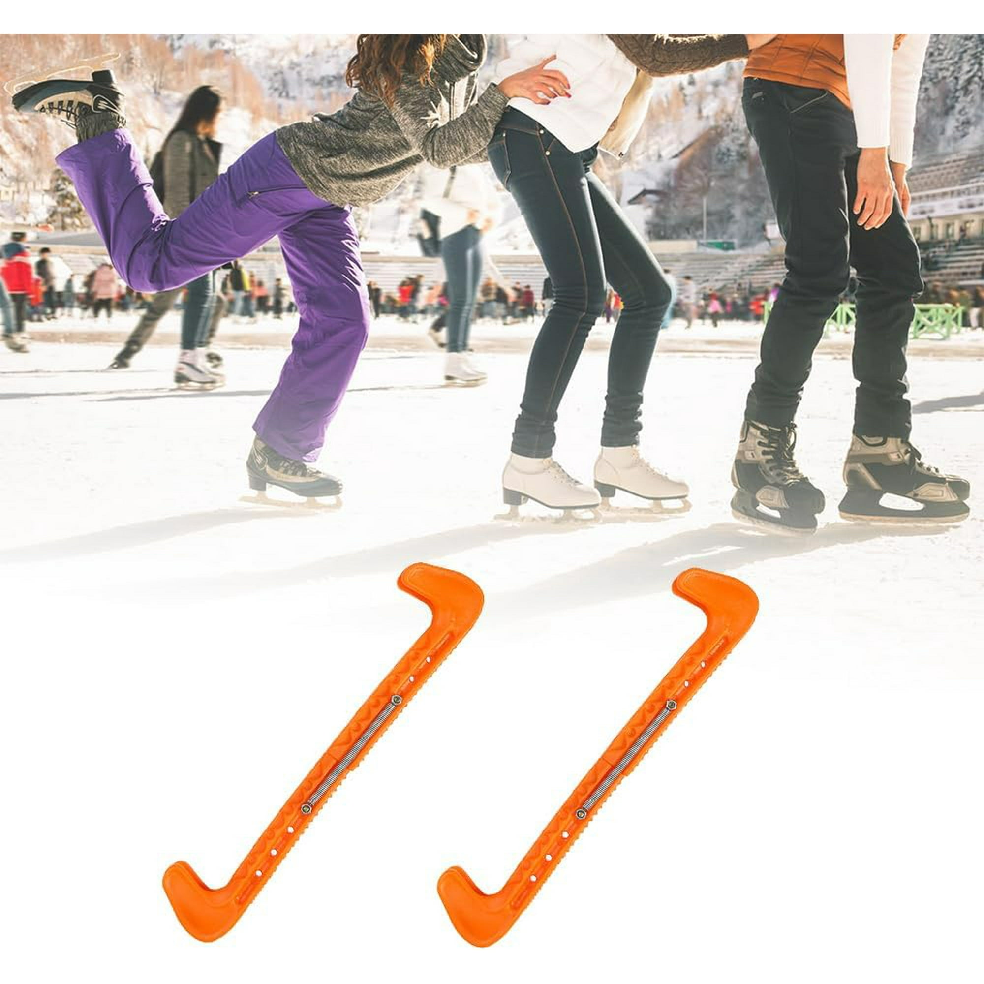 Protege Lame Patin A Glace Hockey Protections Lames Patins à Glace BRAVIKERLY - Paire Universelle Réglable - Hockey Et Patinage Artistique Protège Lame Patin A Glace