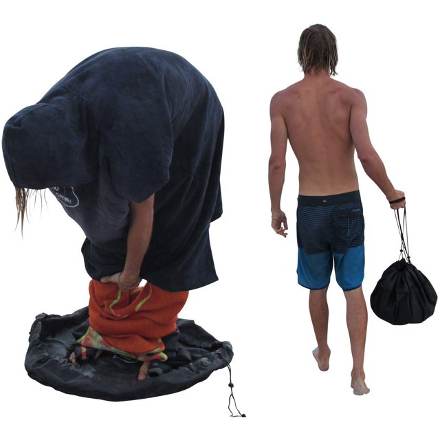 Bolsa de almacenamiento de ropa de playa, traje de neopreno para natación, surf en la playa, traje de baño, cubierta de almacenamiento impermeable rápido, organizador de viaje de 35 pulgadas Rojo Verde