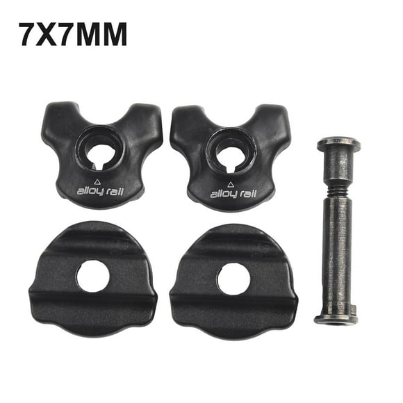 LEFU for Bicycle Seatpost Clamp for Carbon Saddle Rails 7x7mm Oval/Round Clip Steel Bike Seat Post Fastener Black Cycling Component