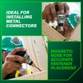 thumbnail image 4 of Metabo HPT Palm Nailer, Pro-preferred Pneumatic Power Nailers, Palm Tool for Joist Hangers & Connectors, Magnetic Nose for Precise Fastening, 360° Swivel Plug, 2-1/2″ to 3-1/2″ Bulk Fasteners, NH90AB, 4 of 12