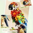 thumbnail image 2 of 1100PCS Parrot Building Block Set, Colorful Brickcraft Sets Macaw Animal Figures, 13.8in Large Building Blocks for Adults with Display Stand, Creative Art Table Office Toys, for Boys Girls Birthday, 2 of 8
