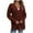 Red, variant on IROINNID Women's Cardigan Open Front Jacket Solid Color Long Sleeve Loose Loose Dark Color Hollow Out Cardigan Button Slit Sweater, Khaki
