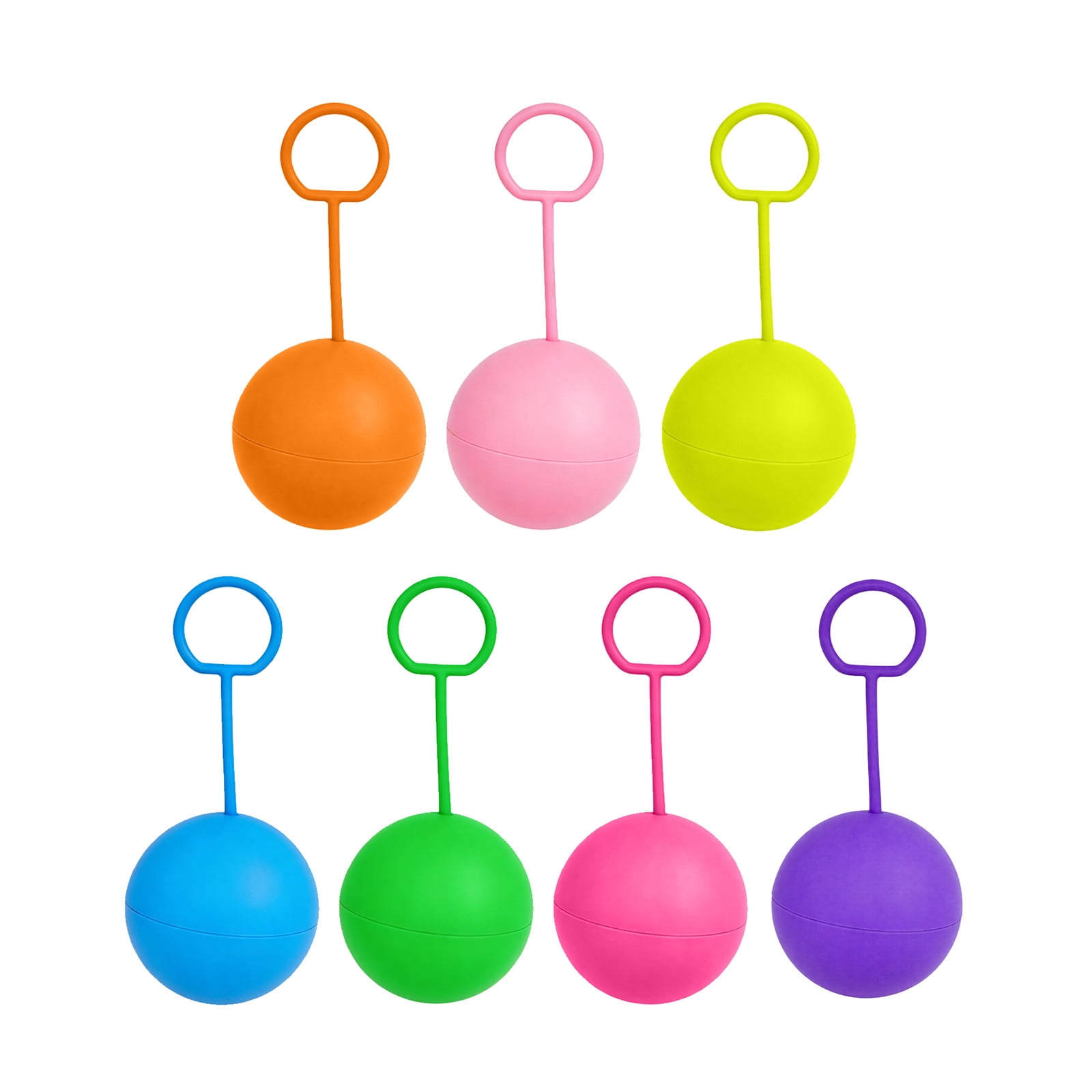 7Pcs Water Ball Refillable Water Balloons, Self Sealing Reusable Water Balloons for Pool Party, 7 Colors