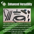 thumbnail image 6 of Universal Vacuum Attachment Kit - Compatible with Shark Navigator Lift-Away NV360, NV356K, NV352, NV351, NV42, NV70, Riccar, Simplicity, Panasonic, Sharp Uprights – Includes 10ft Extension Hose, 3 Wa, 6 of 7