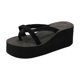 thumbnail image 3 of unbranded Sandalias Negras De Cuña Para Mujer Con Ajuste Cómodo Para Uso Interior Y Exterior, 3 of 8