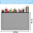 thumbnail image 4 of ZeeDix 8pcs Grey Blank Canvas Makeup Pouch DIY Pencil Zipper Bag Multiurpose Travel Storage Bag, 4 of 5