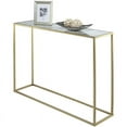 thumbnail image 3 of Pemberly Row Table Console avec Dessus en Faux Marbre, Or, 3 of 3