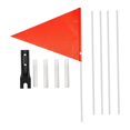 thumbnail image 1 of Drapeau de Sécurité pour Vélo, Drapeau de Remorque pour Enfant Réfléchissant avec Attache, 1 of 6