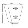 thumbnail image 4 of 21-in. W Floor Mount Wenge Vanity Set For 3H8-in. Drilling  AI-8995, 4 of 9