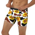 thumbnail image 2 of Sigee Cow Print Sunflower for Men's Boxer Briefs,Moisture Wicking and Breathable Large, 2 of 9