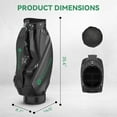 thumbnail image 6 of Woaher Golf Cart Bag with 5 Way Top Dividers,7 Pockets,Waterproof,Lightweight for Auto-Follow Carts, 6 of 7