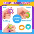 thumbnail image 2 of Anillos sensoriales KLT de Fidget Toys para niños, paquete de 12 unidades, 2 of 6